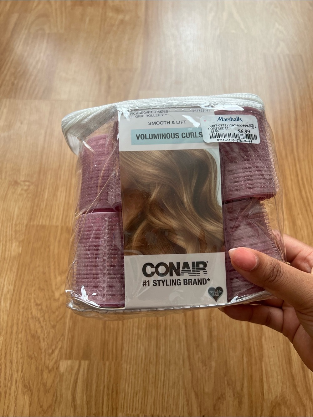 Voluminous Curls Hair Rollers - Pink